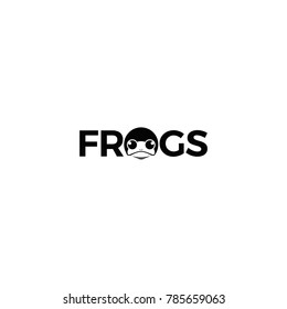 Frog typography logo