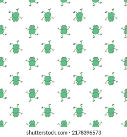 Frog Upside Down Topsy-turvy Seamless Pattern. Vector illustration. Perfect for party, fashion, decoration, textile design, background, illustration, carpet, tiles and rug.