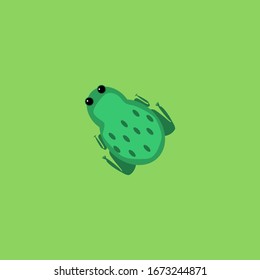 Frosch-Vektorillustration. Tierdesign . Illustration 