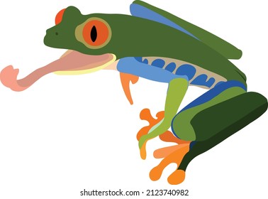 A frog vector for any use.