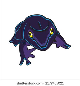 Frog vector can be used for mascots or icons