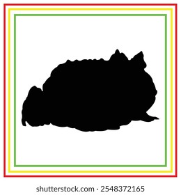 frog vector design in black on white background