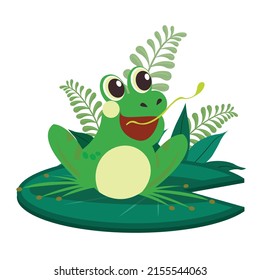 Frog vector design. Vector design download.