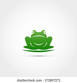 Frog vector design icon