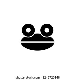 frog vector icon. frog sign on white background. frog icon for web and app