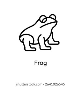 Frog vector icon stock illustration