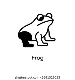 Frog vector icon stock illustration