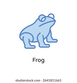 Frog vector icon stock illustration
