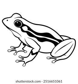 Frog vector illustration editable file.