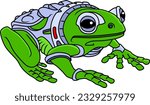 frog  vector illustration isolated on white background