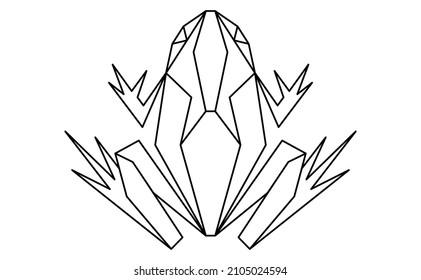 frog vector illustration isolated on white background