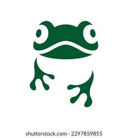Frog Vector Logo Design Template