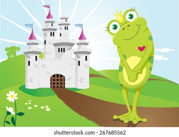 Frog waitting for his princess