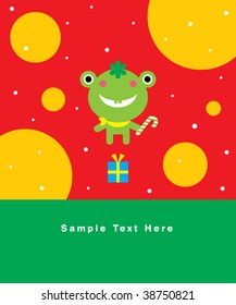frog xmas greeting