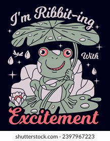 Frogs Are Awesome Girls Boys and Kids Frog Custom T-Shirt Design