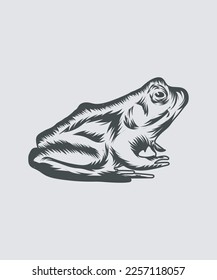 artes de ilustraciones vectoriales negras de ranas