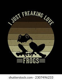 Frogs Lover t shirt design