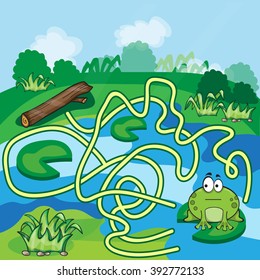 Frogs Maze Game 