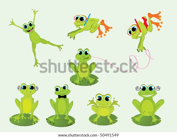 Frogs Vector Stock Vector (Royalty Free) 50491549