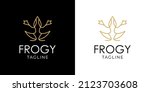 Frogy Amphibi Logo Monoline Style