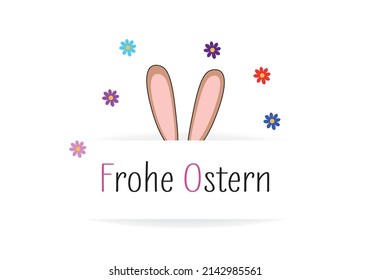 Frohe Ostern - German language - Translation: Happy Easter