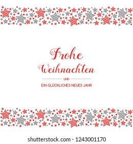 Frohe Weihnachten - translated from german to as Merry Christmas. Vector.