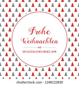 Frohe Weihnachten - translated from german to as Merry Christmas. Vector.