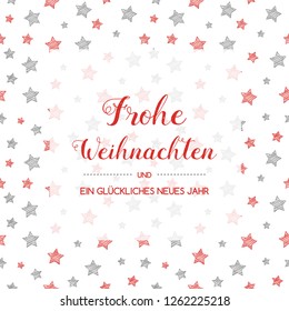 Frohe Weihnachten - translated from german to as Merry Christmas. Vector.