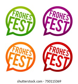 Frohes Fest Buttons - Merry Christmas Buttons