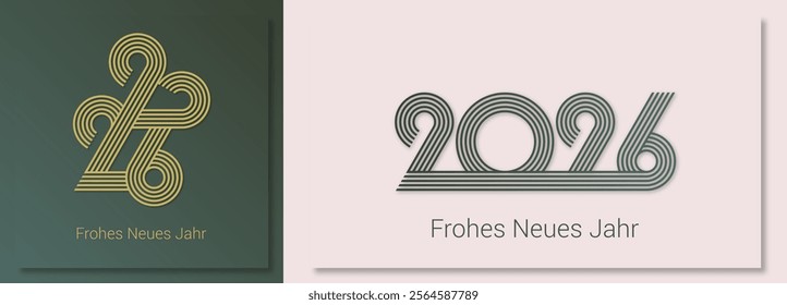 frohes neues jahr 2026 - German deutsch happy new year