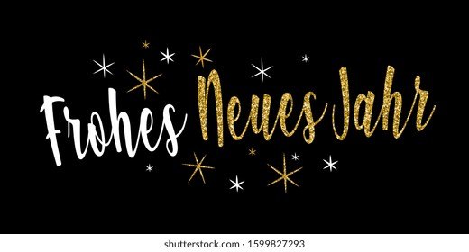 Frohes neues Jahr : Happy new year in german language