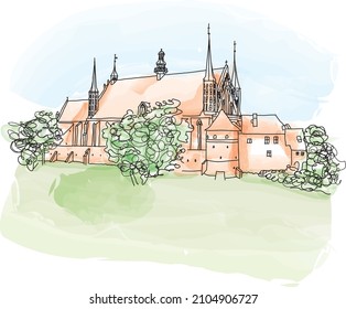 Frombork - the place most strongly associated with the life and activity of Nicolaus Copernicus. This is where his life's work was created, which turned upside down the cosmology to date.