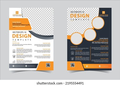 Front And Back Cover Of A Modern Business Brochure Layout Or Flayer Template, Layout, Brochure, Template, Flayer, Magazine, Cover Design For Annual Report, Can Use For Business Or Your Event
