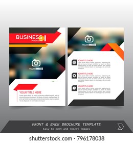 Front And Back Cover Of A Modern Business Brochure Layout Or Flyer Template, Layout, Brochure, Template, Flayer, Magazine, Cover Design For Annual Report, Can Use For Business Or Your Event