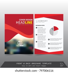 Front and back cover of a modern business brochure layout or flayer template, Layout, brochure, template, flayer, magazine, cover design for annual report, can use for business or your event