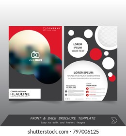 Front and back cover of a modern business brochure layout or flayer template, Layout, brochure, template, flayer, magazine, cover design for annual report, can use for business or your event