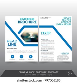 Front And Back Cover Of A Modern Business Brochure Layout Or Flayer Template, Layout, Brochure, Template, Flayer, Magazine, Cover Design For Annual Report, Can Use For Business Or Your Event