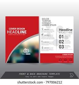 Front and back cover of a modern business brochure layout or flayer template, Layout, brochure, template, flayer, magazine, cover design for annual report, can use for business or your event