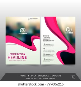 Front And Back Cover Of A Modern Business Brochure Layout Or Flayer Template, Layout, Brochure, Template, Flayer, Magazine, Cover Design For Annual Report, Can Use For Business Or Your Event