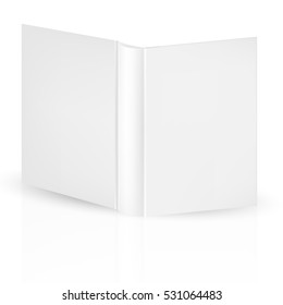 Front and back hard cover open book. Mock-up template ready for design. - Shutterstock ID 531064483