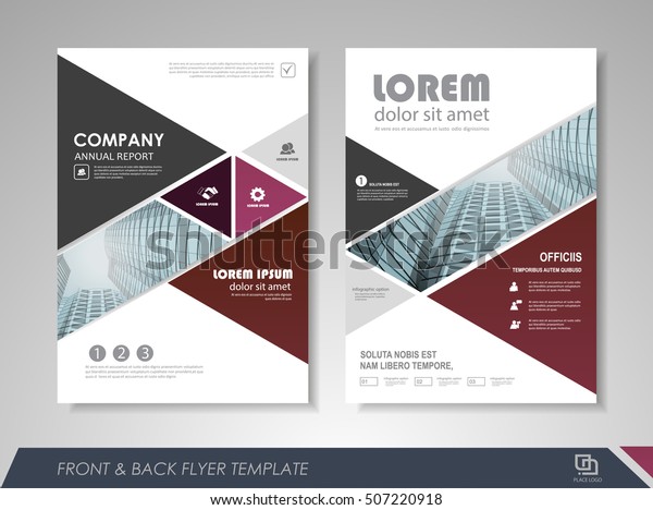 front back page annual report brochure stock vector royalty cover page designs for reports