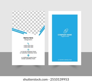 Tarjeta de visita del diseño de la parte delantera y posterior