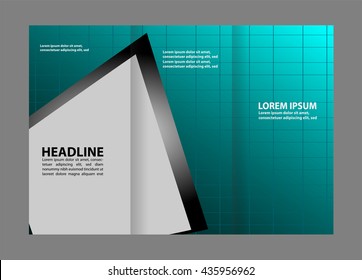 Front and back presentation of professional Business Trifold, Flyer, Banner or Template design.
