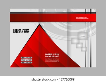Front and back presentation of professional Business Trifold, Flyer, Banner or Template design.
