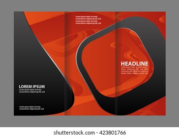 Front and back presentation of professional Two page Business Trifold, Flyer, Banner or Template design.
