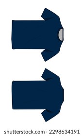 front and back shirt style vector on white background