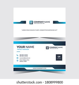 Front and back side business card template