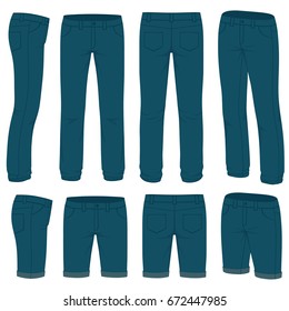Jogger Bottom Pants Design Vector Template Stock Vector (Royalty Free ...