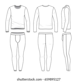 Blank Wrestling Tights Template