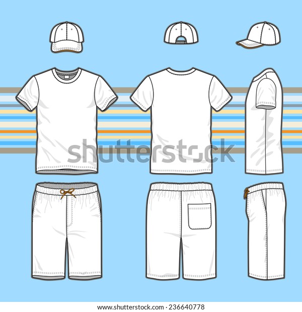 mens swim trunks and shirt set